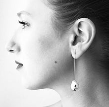 Load image into Gallery viewer, Sterling Silver Straight Line Earrings