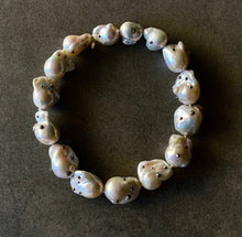 Load image into Gallery viewer, Large White Pearl Choker Necklace