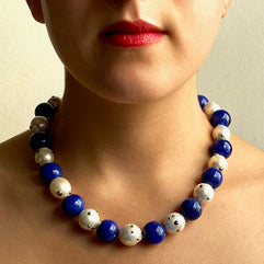 Lapis Lazuli & Pearl Necklace