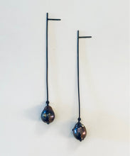 Load image into Gallery viewer, Sterling SilverLong Straight Line Earrings