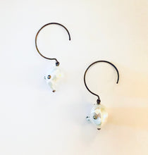 Load image into Gallery viewer, Sterling Silver Circle Drop Earrings